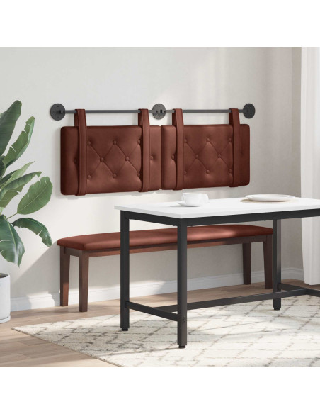 Testata appesa Marrone Lucido 150 x 55 x 5 cm PU Antico