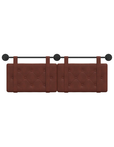 Testata appesa Marrone Lucido 150 x 55 x 5 cm PU Antico