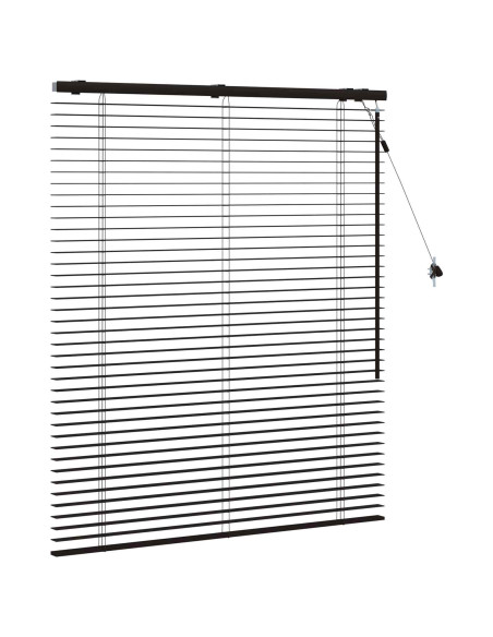 Tenda Veneziana Marrone Scuro 120 x 130 cm 35 mm