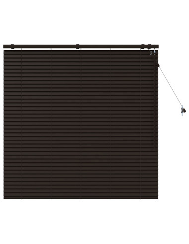 Tenda Veneziana Marrone Scuro 125 x 130 cm 35 mm