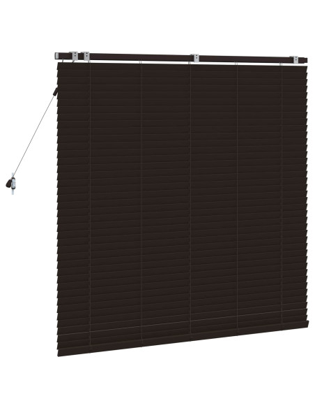 Tenda Veneziana Marrone Scuro 125 x 130 cm 35 mm