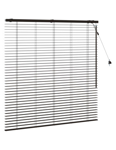 Tenda Veneziana Marrone Scuro 135 x 130 cm 35 mm