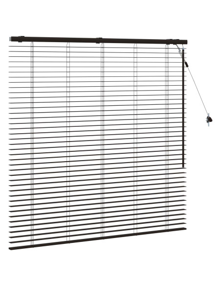 Tenda Veneziana Marrone Scuro 135 x 130 cm 35 mm