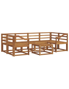 Set di divani da esterno 7 pcs Naturale 2