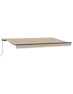 Tenda Retrattile Beige 400 x 200 cm Tessuto 2