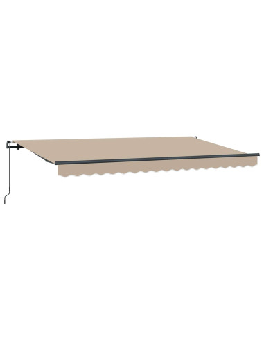 Tenda Retrattile Beige 400 x 200 cm Tessuto