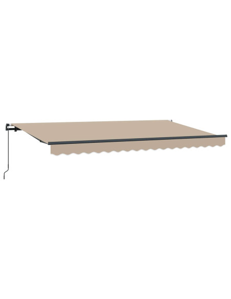 Tenda Retrattile Beige 400 x 200 cm Tessuto