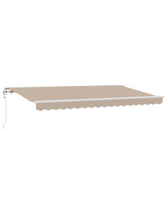Tenda Retrattile Beige 400 x 200 cm Tessuto 2