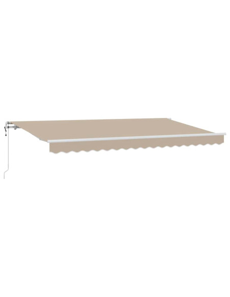 Tenda Retrattile Beige 400 x 200 cm Tessuto