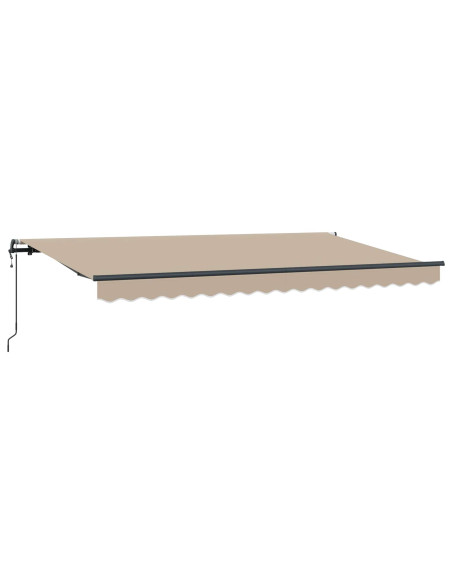 Tenda Retrattile Beige 400 x 200 cm Tessuto