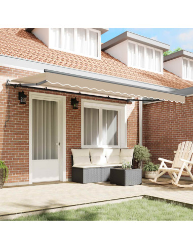 Tenda Retrattile Beige 400 x 200 cm Tessuto