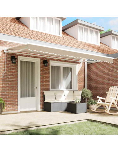 Telo di ricambio per tenda da sole Beige 4 x 2 m Poliestere
