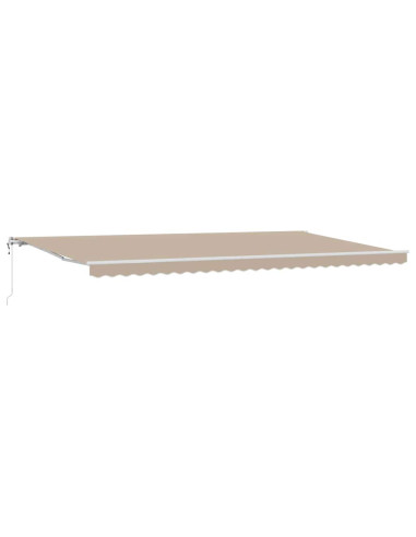 Tettuccio Elettrico Retrattile Beige 600 × 350 cm