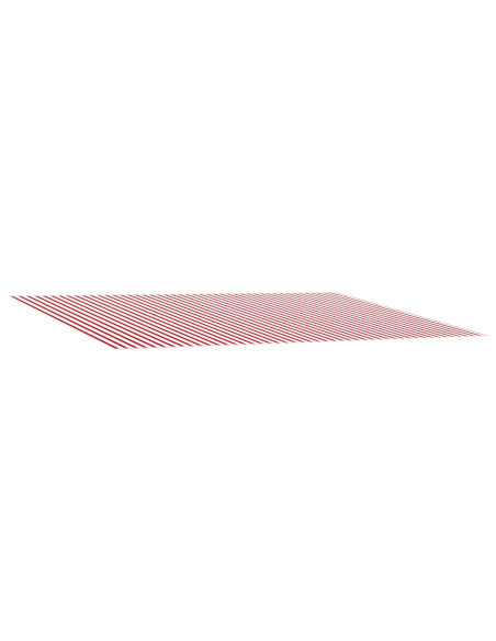 Telo di ricambio per tenda da sole Rosso e Bianco 300 x 250 cm