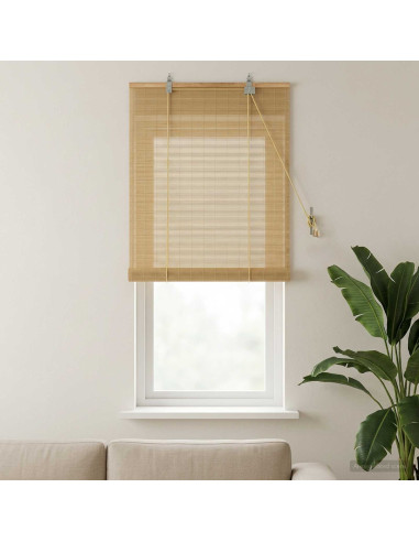 Tenda a rullo Naturale 40 x 160 cm Bambù