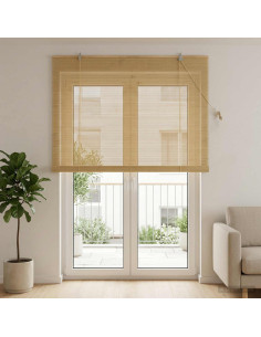 Tenda a rullo Naturale 130 x 220 cm Bambù