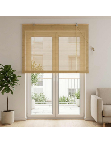 Tenda a rullo Naturale 140 x 220 cm Bambù
