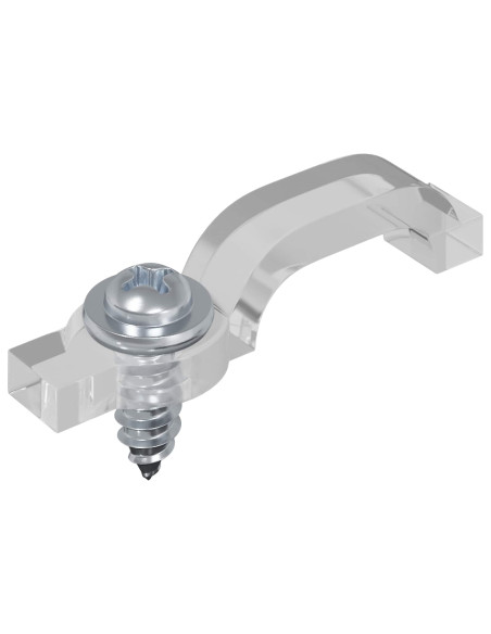 Striscia LED 12 pcs Nero e trasparente 5100 mm Rame e plastica