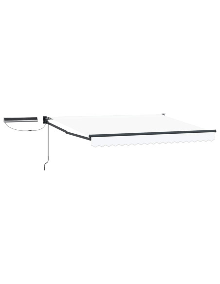 Tettuccio Elettrico Retrattile Bianco e Antracite 3 x 2 m