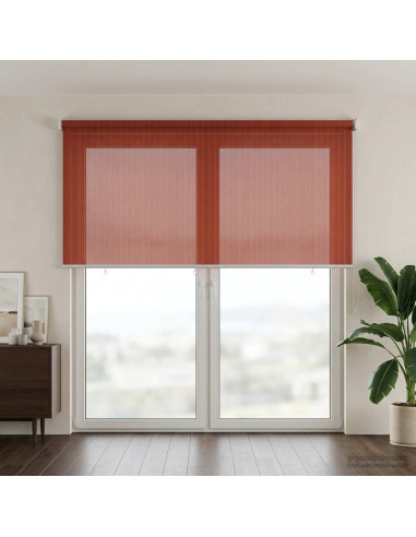 Tenda a Rullo Esterno Blocco UV 90% Terracotta 180 x 230 cm