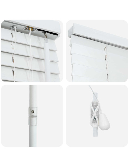 Tenda Veneziana Bianco 60 x 160 cm 35 mm