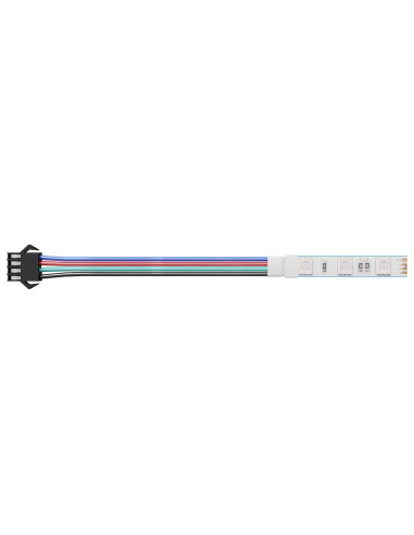 Striscia LED 12 pcs Nero e Bianco 1745 mm Rame e plastica