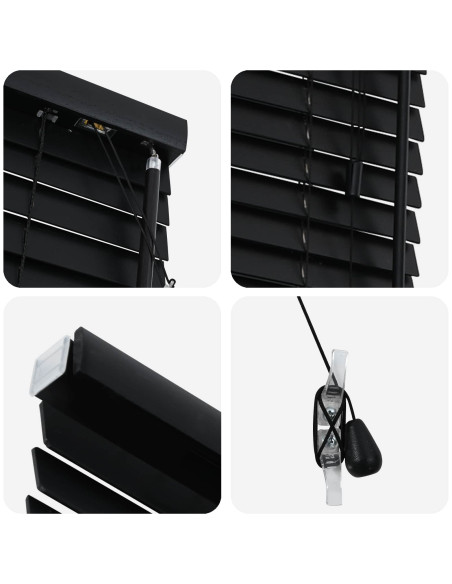 Tenda Veneziana Nero 150 x 250 cm 35 mm