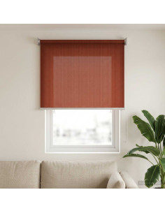 Tenda a Rullo Esterno Blocco UV 90% Terracotta 60 x 140 cm HDPE