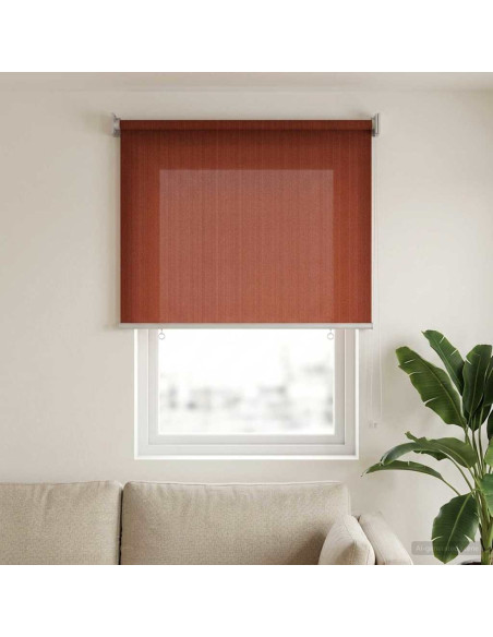 Tenda a Rullo Esterno Blocco UV 90% Terracotta 80 x 140 cm HDPE