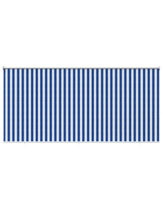 Tenda a Rullo Esterno Blocco UV 90% Strisce Blu e Bianche HDPE 2