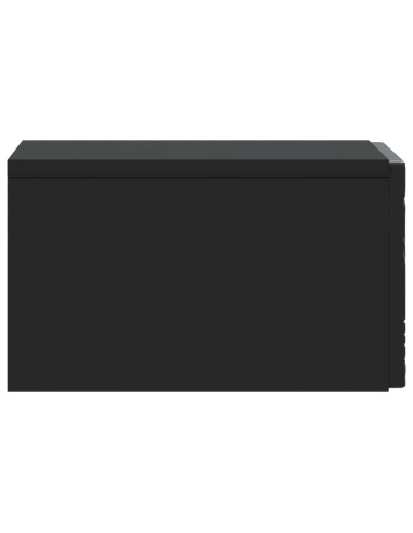 Mobiletto da notte a muro 2 pcs Nero 49 x 34,5 x 20 cm