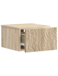 Mobiletto da notte a muro Rovere Sonoma 49 x 34,5 x 20 cm 2