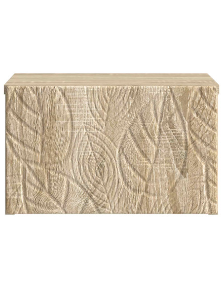 Mobiletto da notte a muro Rovere Sonoma 49 x 34,5 x 20 cm
