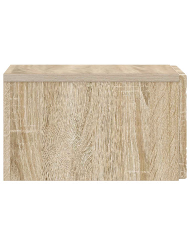Mobiletto da notte a muro Rovere Sonoma 49 x 34,5 x 20 cm