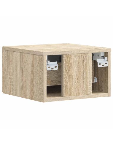 Mobiletto da notte a muro Rovere Sonoma 49 x 34,5 x 20 cm