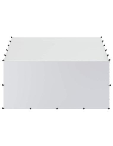 Pollaio con tetto Argento 200 x 200 x 150 cm Acciaio zincato