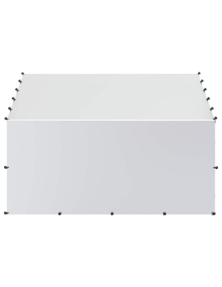 Pollaio con tetto Argento 200 x 200 x 150 cm Acciaio zincato