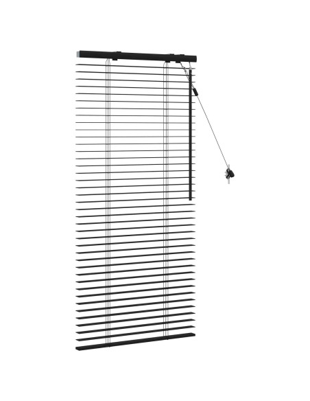 Tenda Veneziana Nero 60 x 130 cm 35 mm