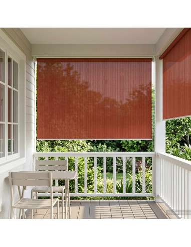 Tenda a Rullo Esterno Blocco UV 90% Terracotta 300 x 230 cm
