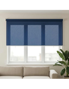 Tenda a Rullo Esterno Blocco UV 90% Blu 140 x 140 cm HDPE