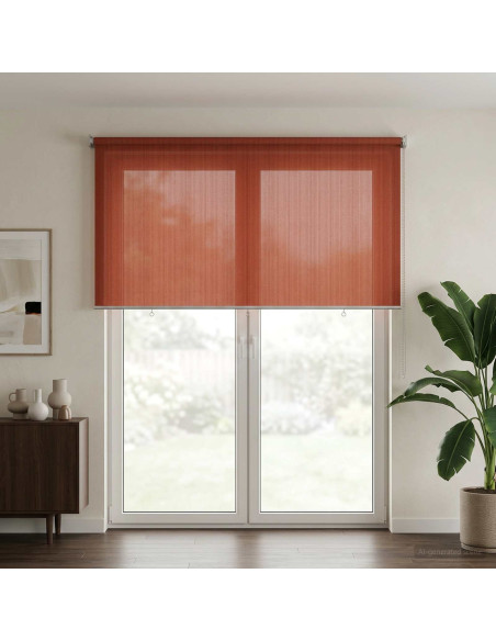 Tenda a Rullo Esterno Blocco UV 90% Terracotta 350 x 230 cm