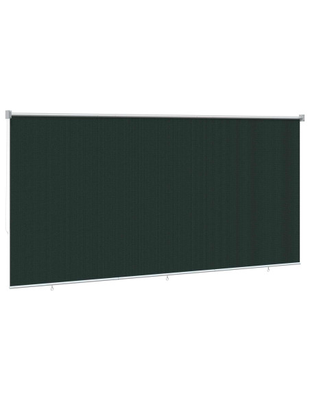 Tenda a Rullo Esterno Blocco UV 90% Verde Scuro 350 x 140 cm