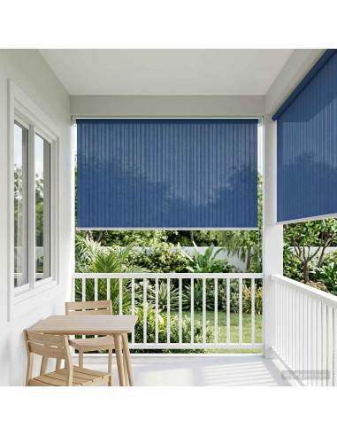 Tenda a Rullo Esterno Blocco UV 90% Blu 140 x 140 cm HDPE