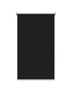 Tenda a Rullo Esterno Blocco UV 90% Nero 80 x 140 cm HDPE 2
