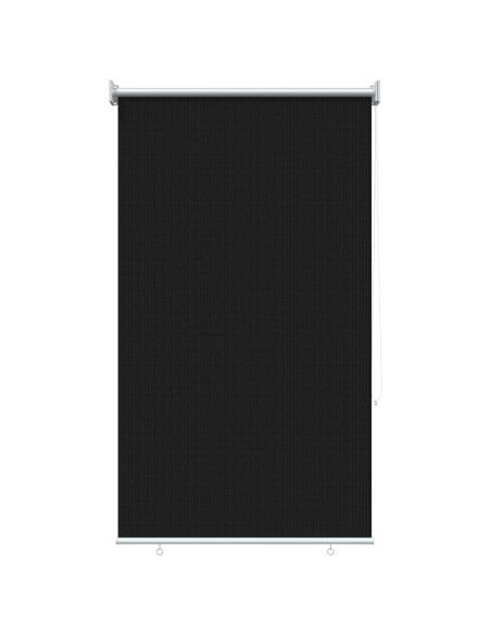Tenda a Rullo Esterno Blocco UV 90% Nero 80 x 140 cm HDPE