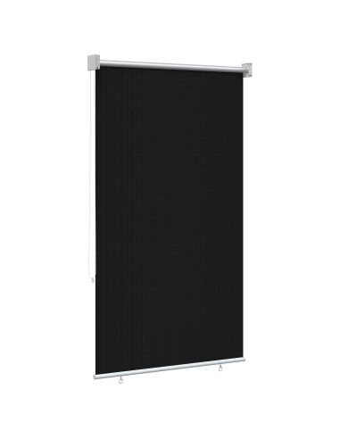 Tenda a Rullo Esterno Blocco UV 90% Nero 80 x 140 cm HDPE