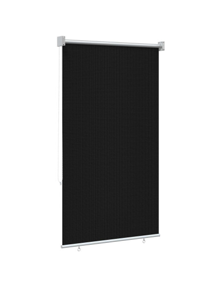 Tenda a Rullo Esterno Blocco UV 90% Nero 80 x 140 cm HDPE