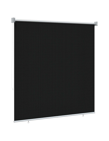 Tenda a Rullo Esterno Blocco UV 90% Nero 140 x 140 cm HDPE