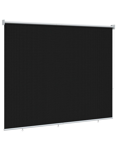 Tenda a Rullo Esterno Blocco UV 90% Nero 200 x 140 cm HDPE