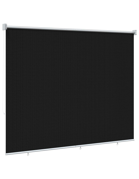 Tenda a Rullo Esterno Blocco UV 90% Nero 200 x 140 cm HDPE